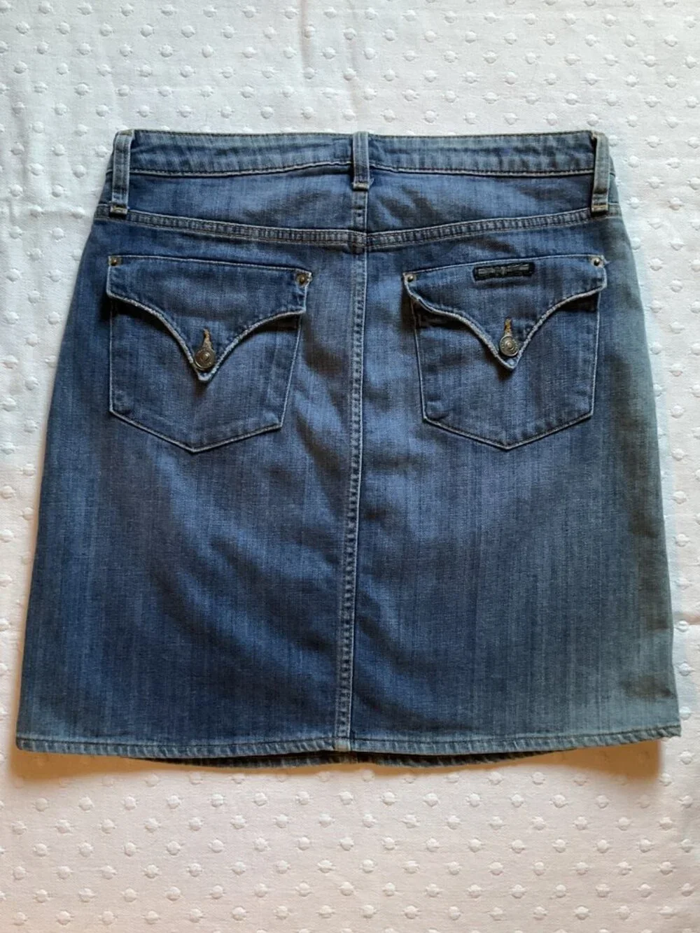 Hudson Women’s Hailey Short Denim Jean Skirt, Blue, Sz 28